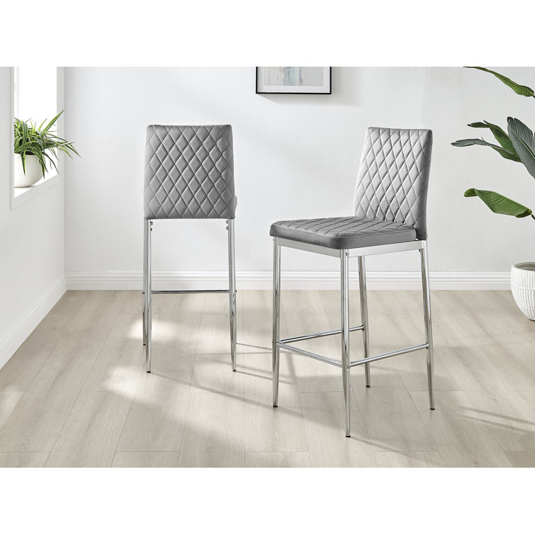 Silver kitchen bar stools sale